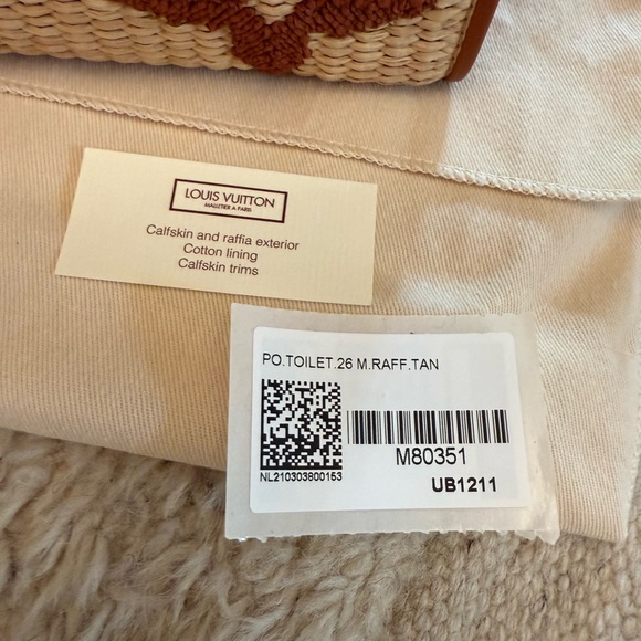 Louis Vuitton raffia clutch - Picture 2 of 9